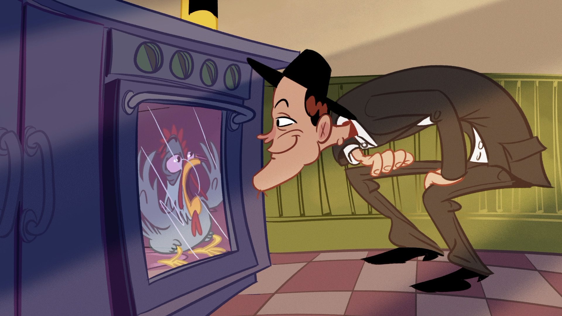 Tipsy Chicken by Jorge Ribeiro and the Moonshiners animation film still