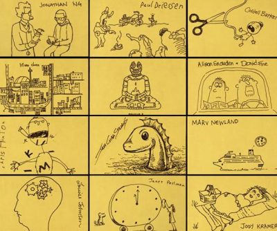 Yellow Sticky Notes by Canadian Anijam animation film still