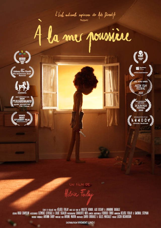 To The Dusty Sea by Héloïse Ferlay animation film poster