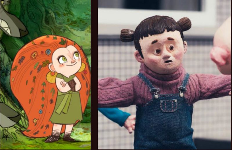 Precious, Wolfwalkers in the ITFS 2021 Winners animation collage stills