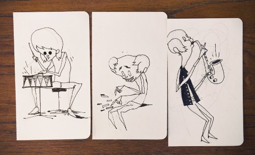 Jazz that nobody asked for (sketches) Jazz that nobody asked for by Rune & Esben Fisker animation sketches