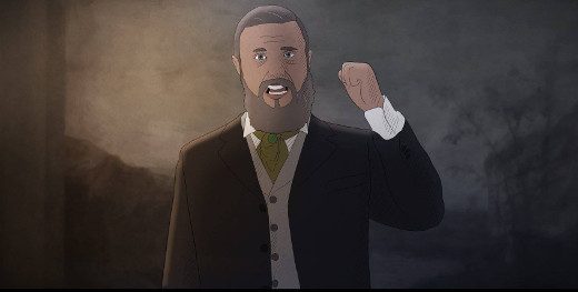 the-man-who-knew-75-languages animation film still