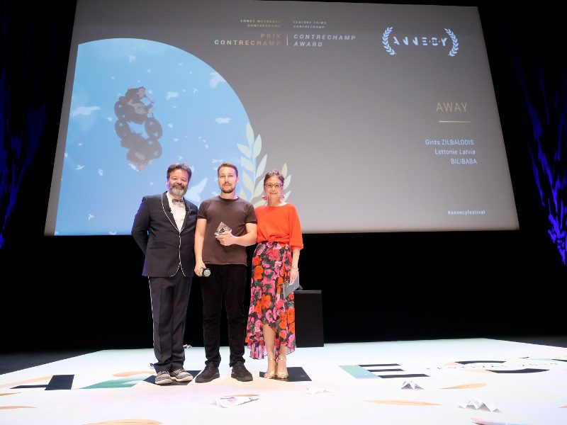 Gints Zilbalodis Annecy 2019 award photo