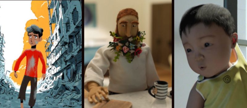 Holiday Animation Shorts stills collage