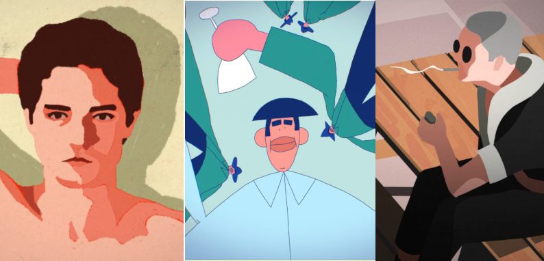 L' Atelier de Sèvres's students' animation films stills collage