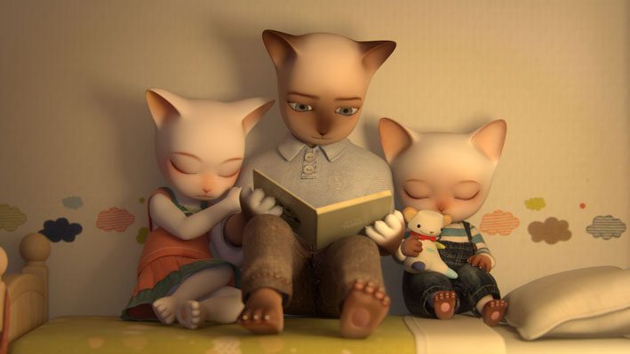 Trois Petits Chats  animation film still