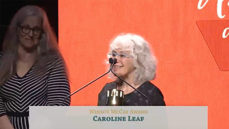 Caroline Leaf Receives the Winsor McCay Award photo